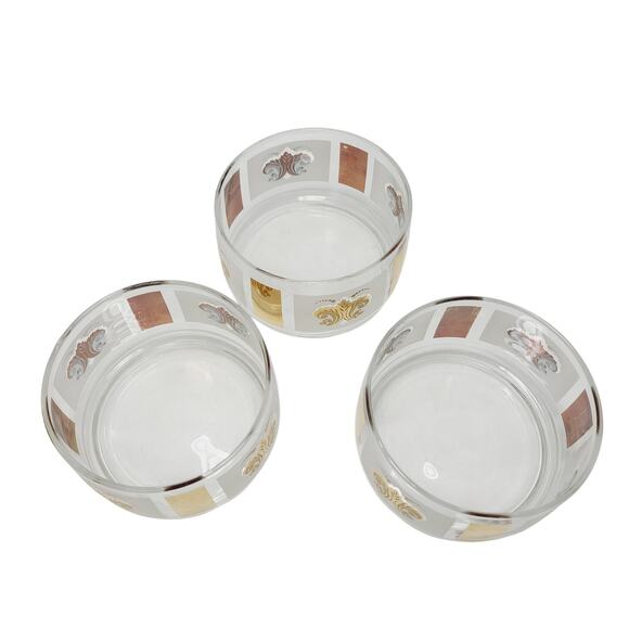 Vintage MCM Anchor Hocking Fleur-de-lis Chips & Dip Bowl Set - Picture 12 of 13